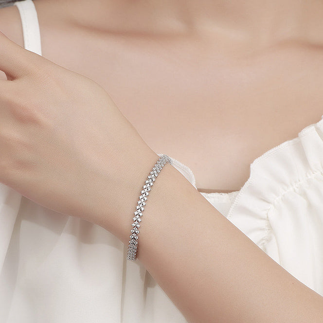 Dressy Moissanite Tennis Bracelet