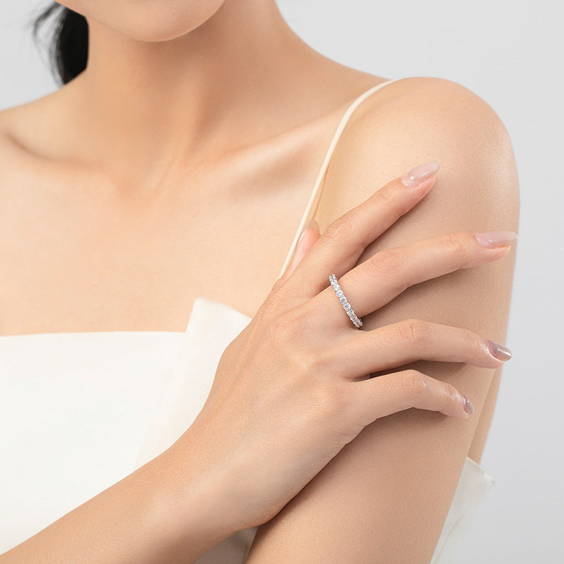 Elegant Eternity Moissanite Ring
