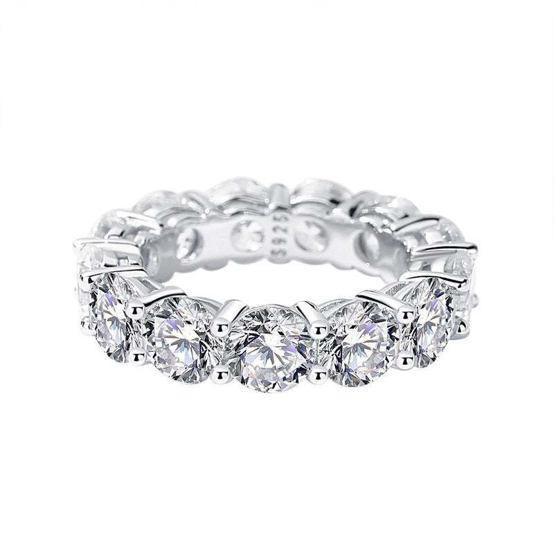 Statement Moissanite Tennis Ring