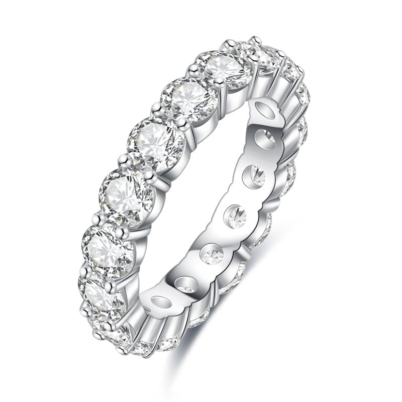 Statement Moissanite Tennis Ring