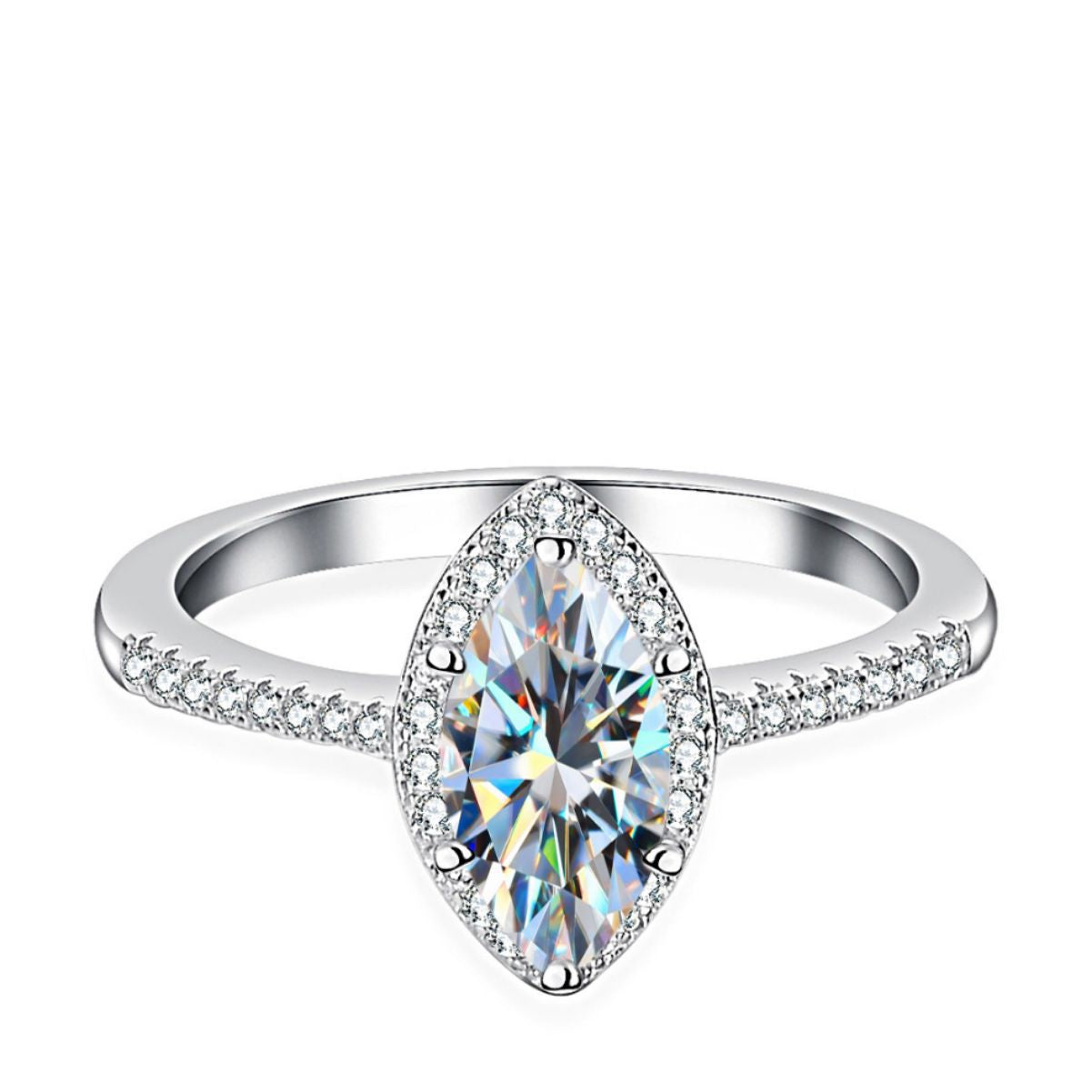 Dazzling Marquise Moissanite Ring