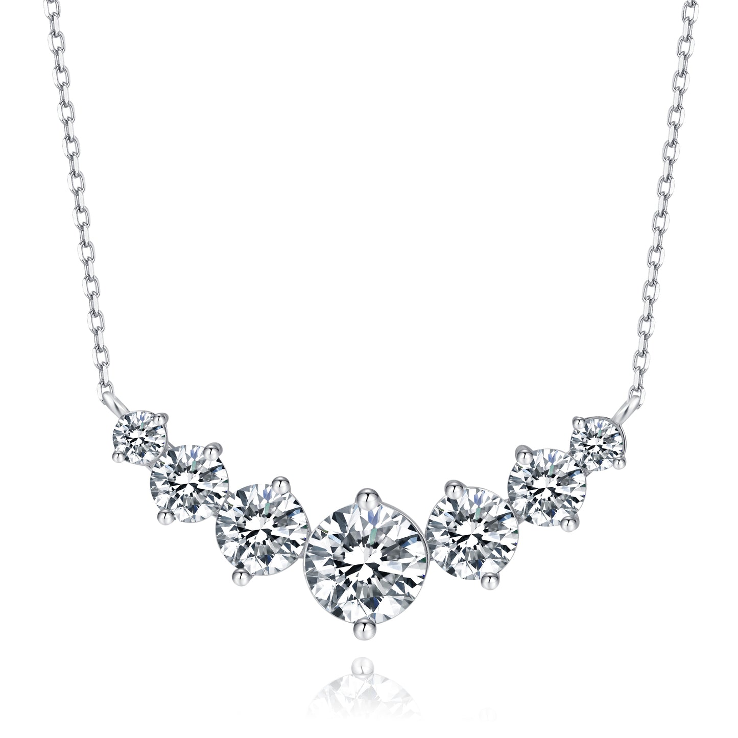 The Seven-Stone Moissanite Necklace