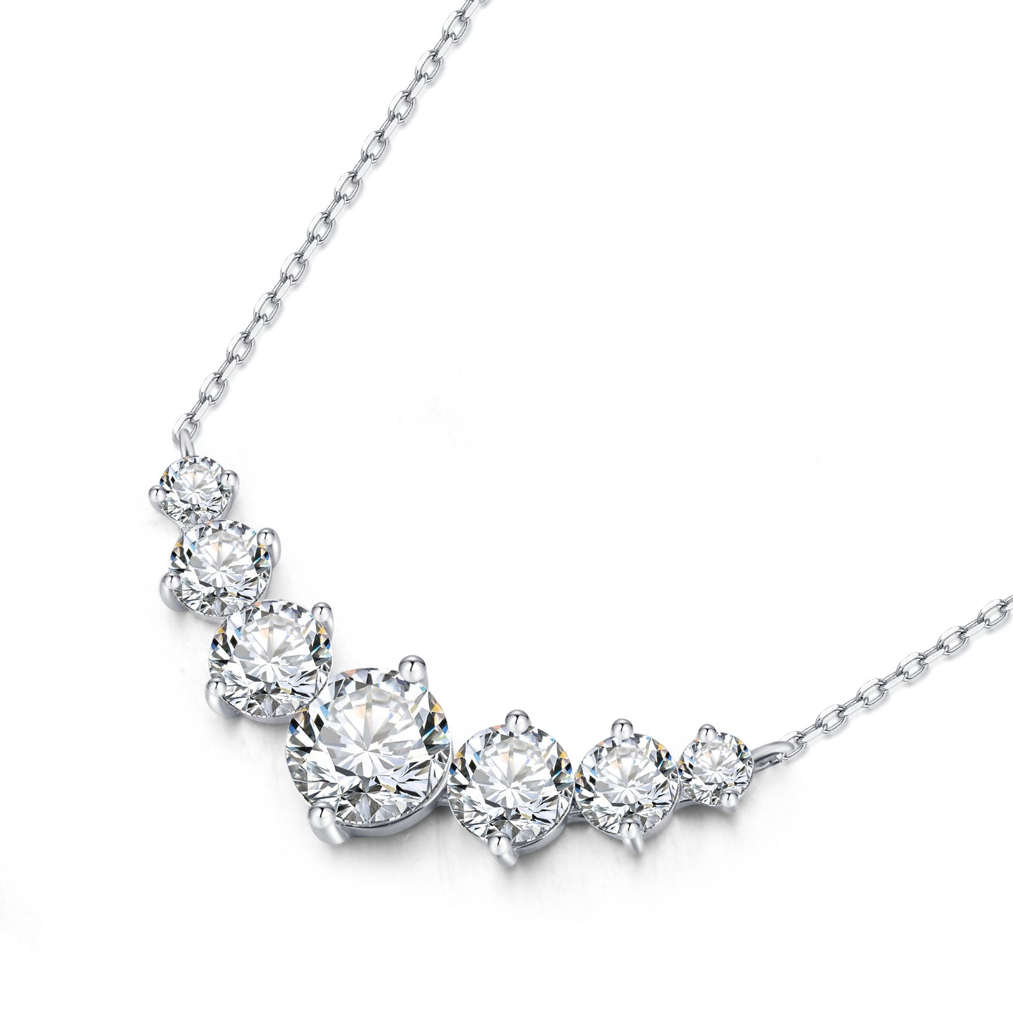 The Seven-Stone Moissanite Necklace