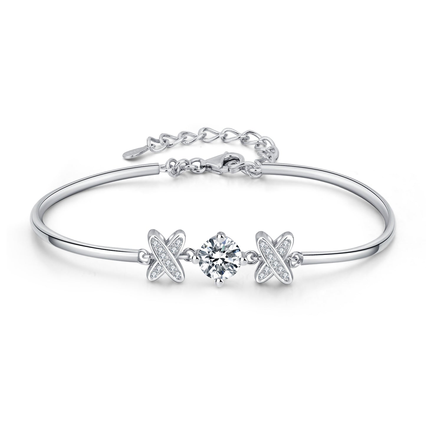 Charming XOX Moissanite Bracelet