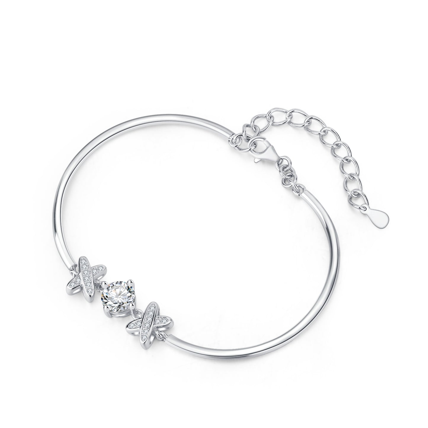 Charming XOX Moissanite Bracelet