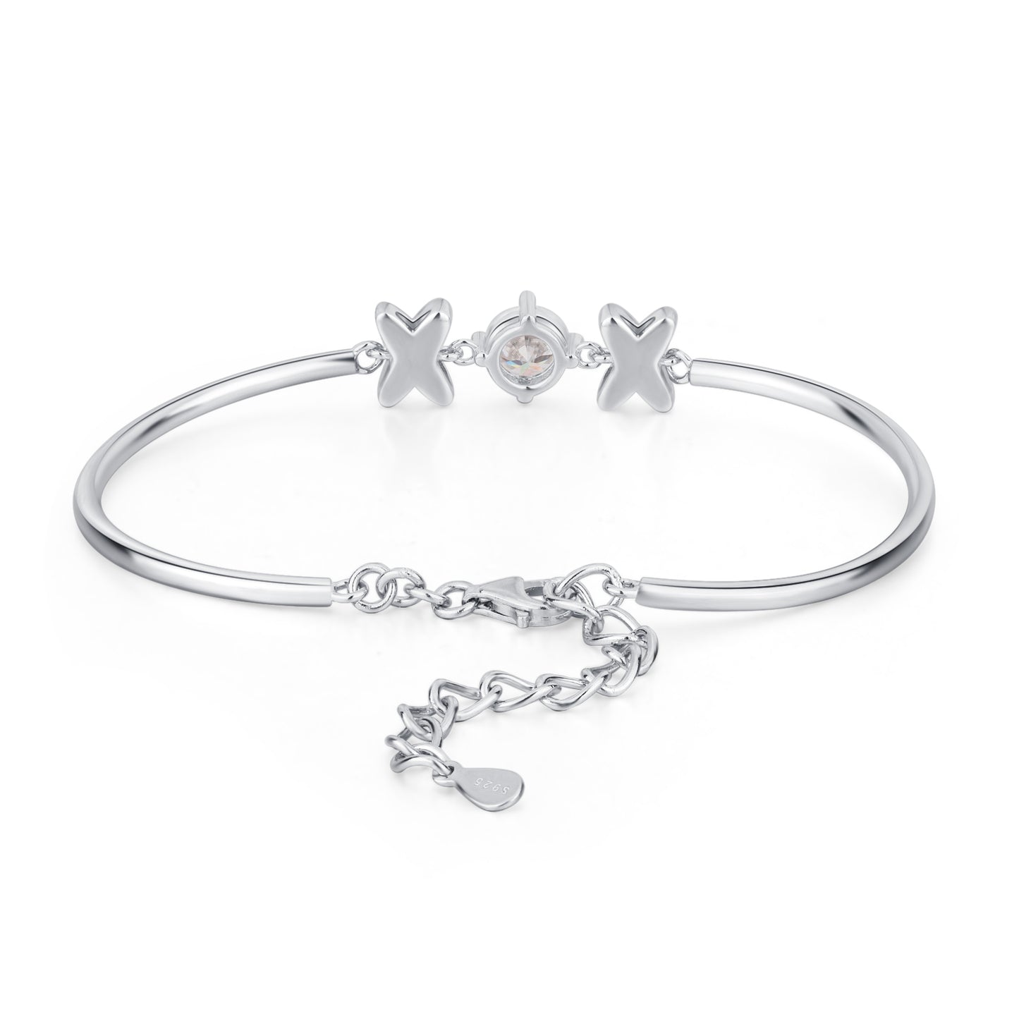 Charming XOX Moissanite Bracelet