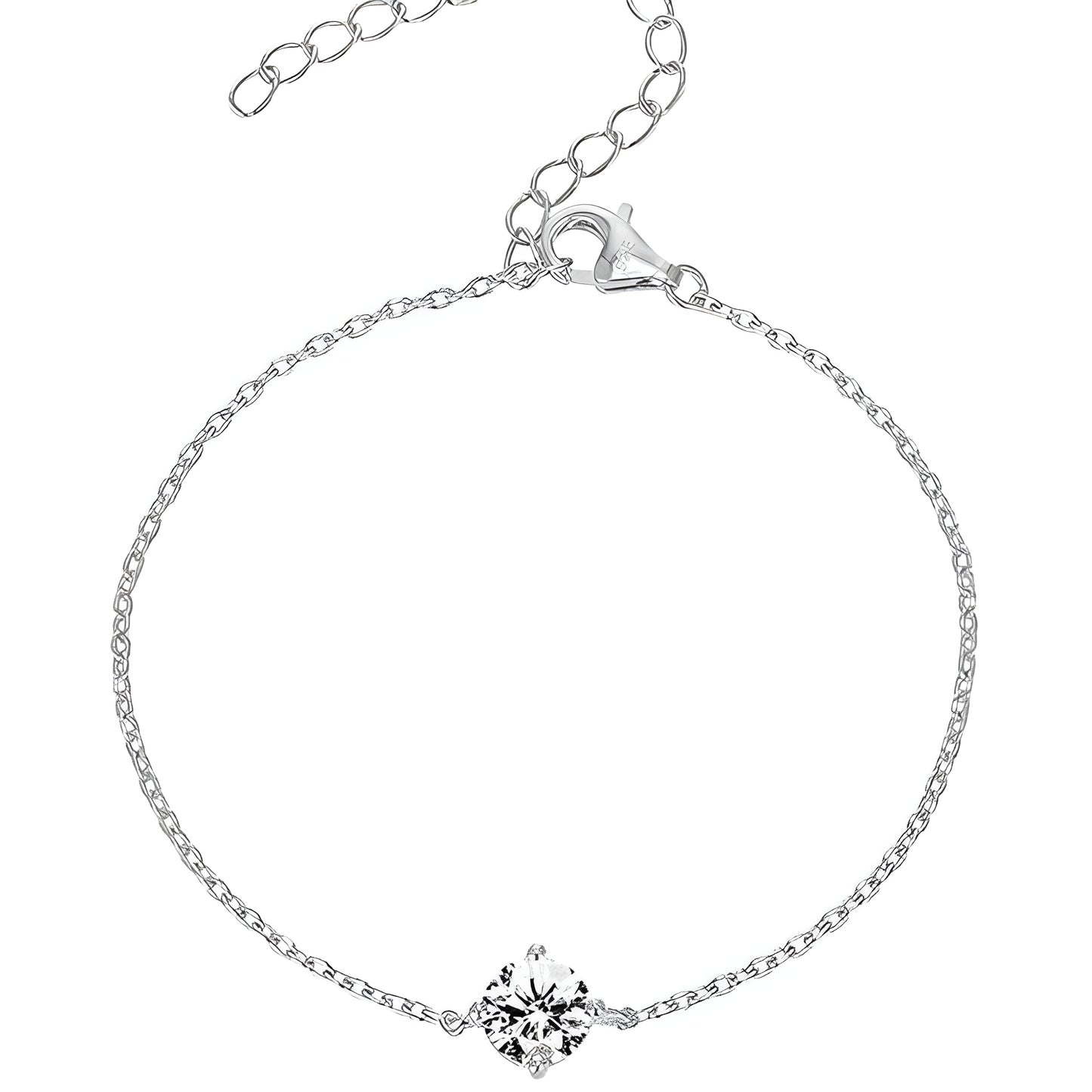 Moissanite Solitaire Bracelet