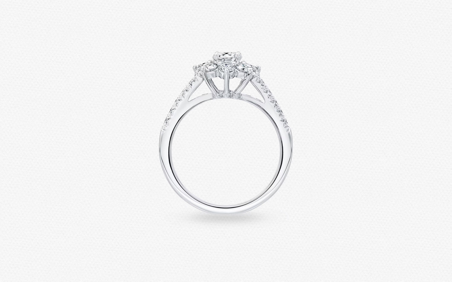 Summer Collection Yellow Moissanite Sunflower Ring