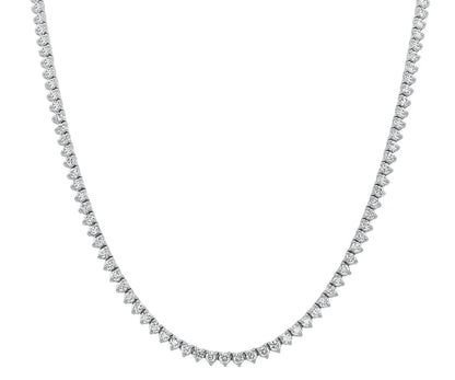 Moissanite Victoria Setting Timeless Tennis Necklace