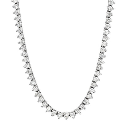 Moissanite Victoria Setting Timeless Tennis Necklace