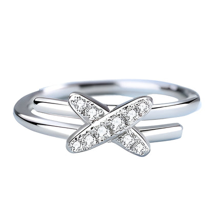 Ethereal Moissanite X-Band Ring