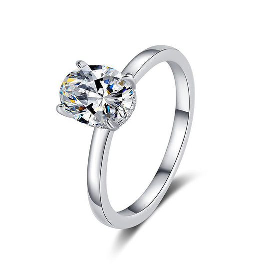 Elegance Defined 2ct Oval Cut Solitaire Ring