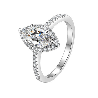 Dazzling Marquise Moissanite Ring