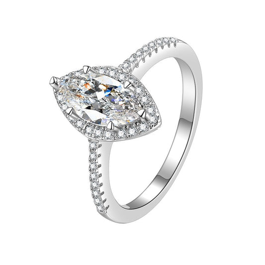 Dazzling Marquise Moissanite Ring